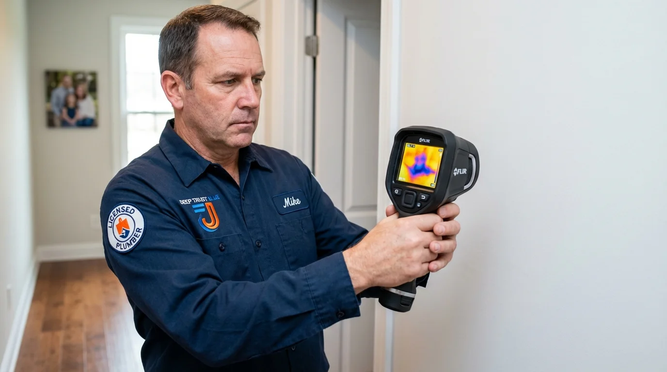 Thermal imaging leak detection by Johns Plumbing LLC in Citronelle